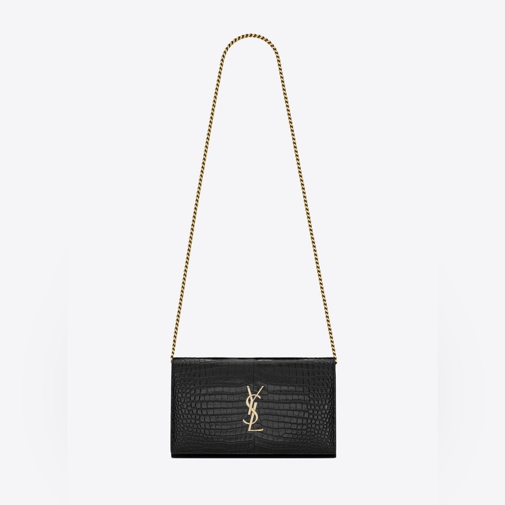 SAINT LAURENT CASSANDRE CHAIN WALLET NEW WITH TAGS